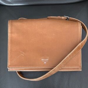 Matt & Nat Orwell Vegan Leather Crossbody Bag Triple Compartment